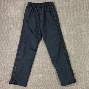 Vintage LL Bean Snow Pants Women's Medium Black Full Side Zipper Insulated USA